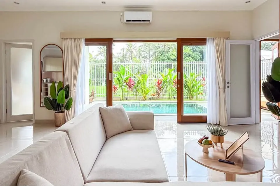 3 bedroom villa with private pool and rice field views, in Ubud