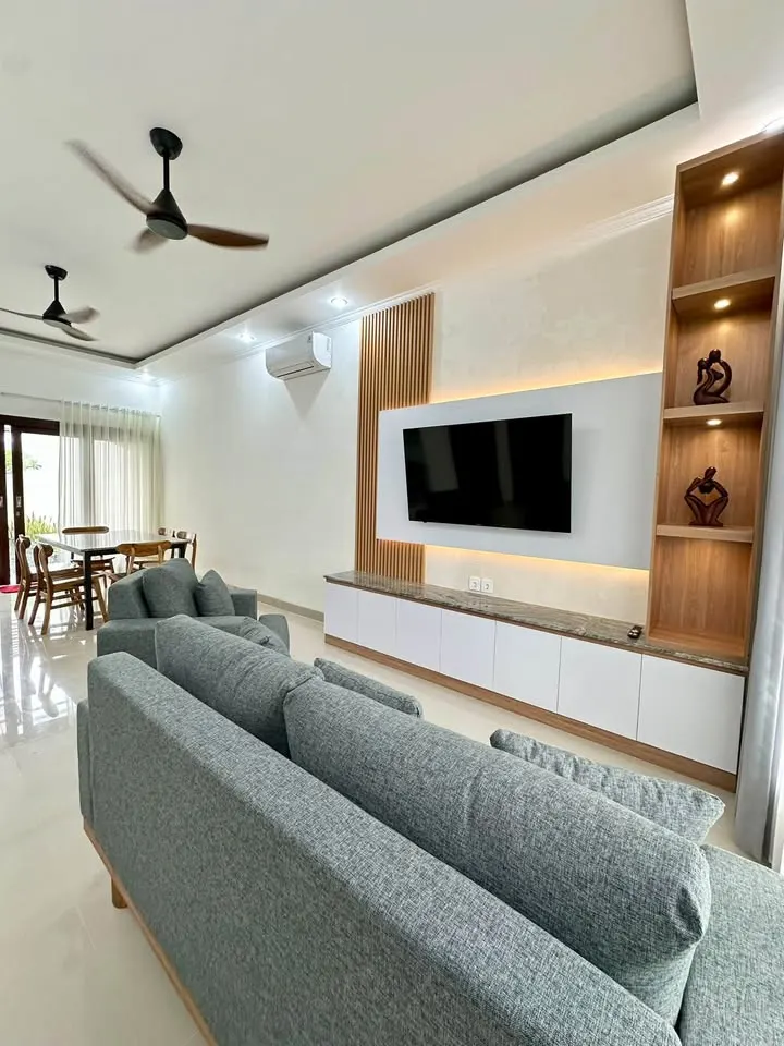 3 bedroom villa with rooftop and sunset view, gated area