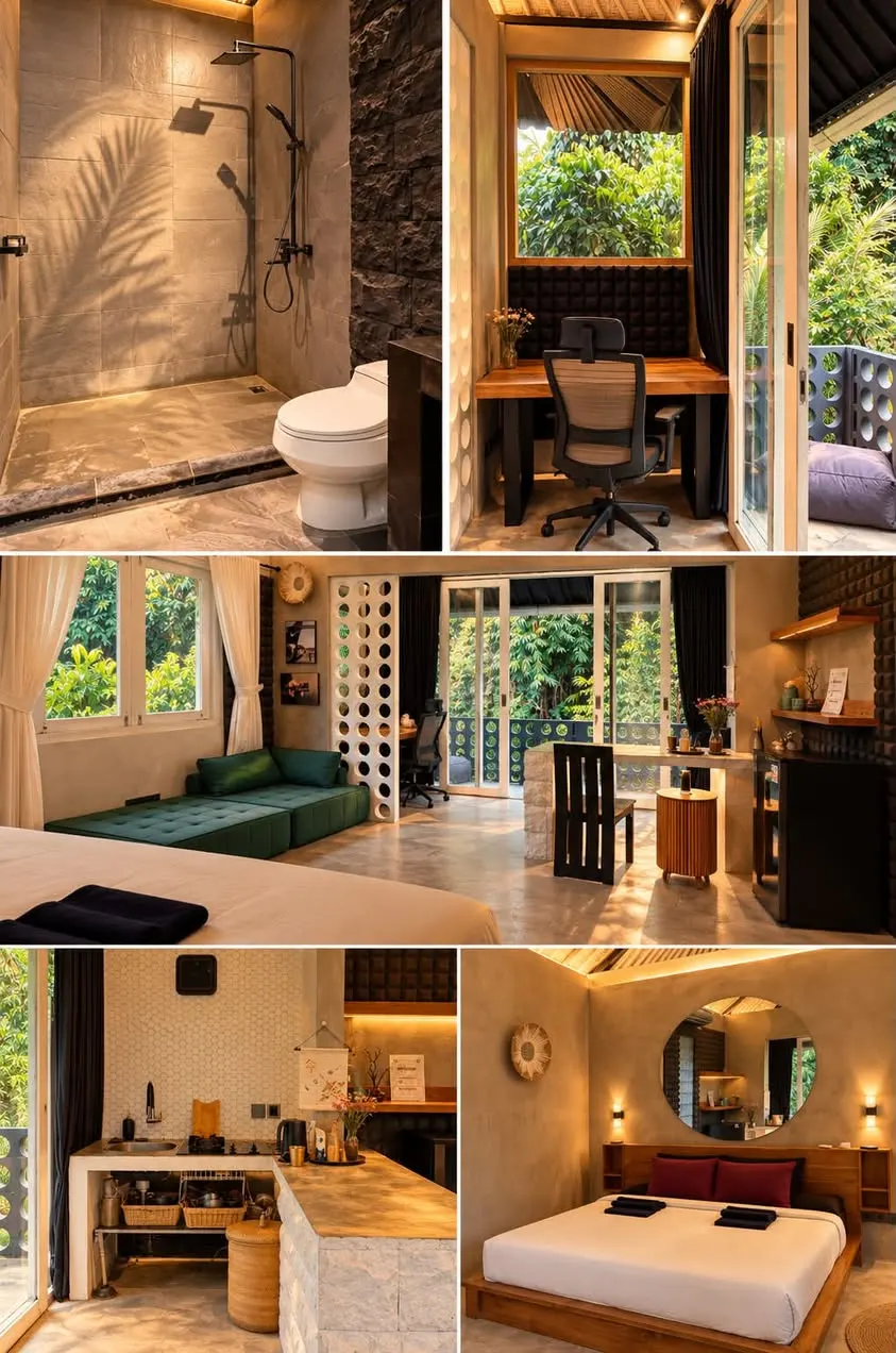 1 bedroom apartment with private balcony, quiet and peaceful