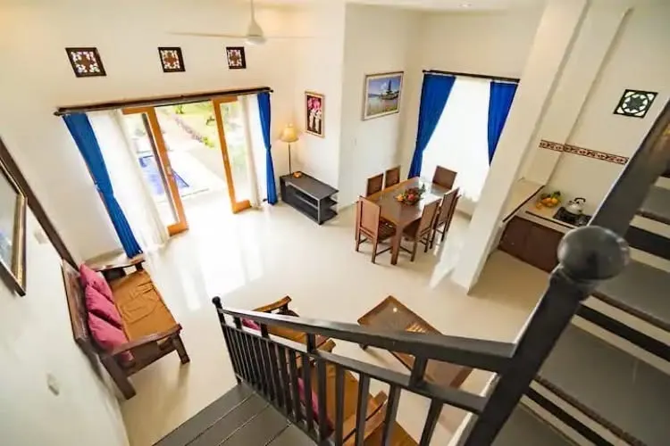 3 bedroom villa with private pool, rice fields