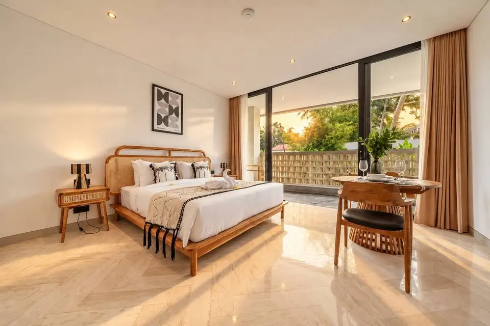 1 bedroom apartment with shared pool, close to cafes, restaurants and coworkings
