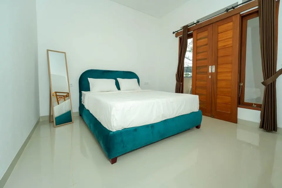Room with rice field view, near the beach