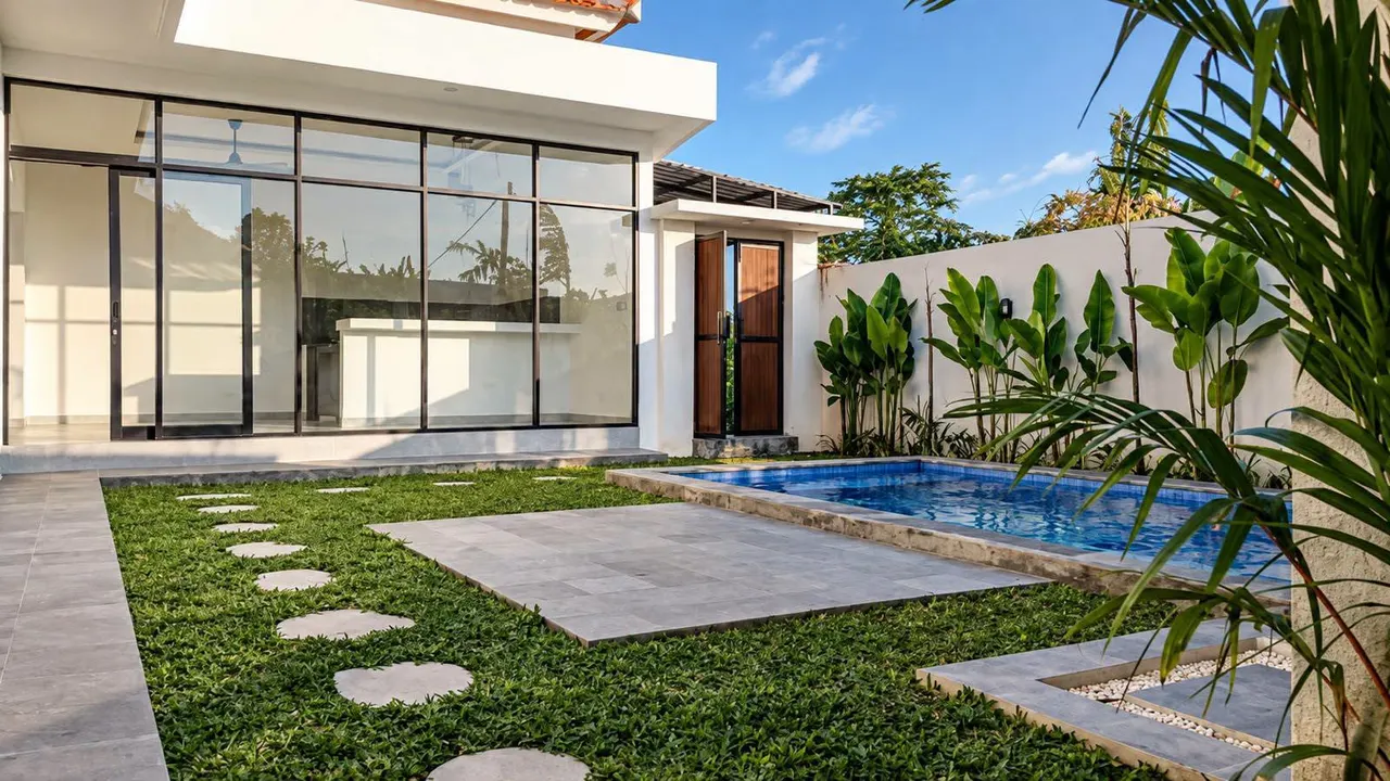 3 bedroom villa with private pool, brand new, unfurnished
