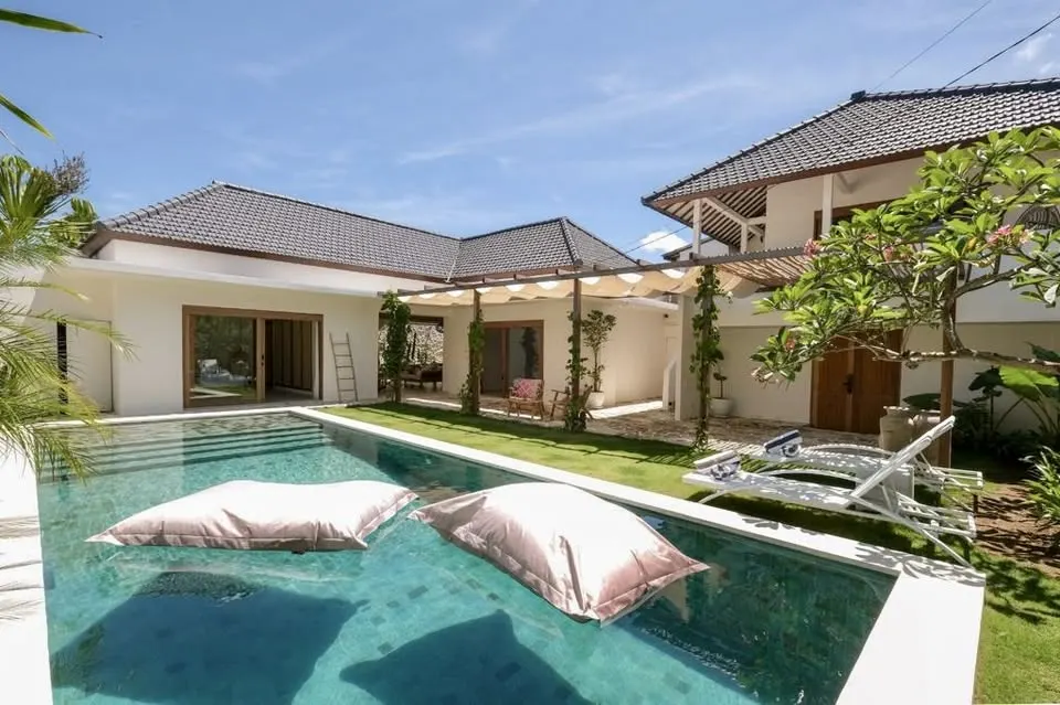 Room in a villa with private balcony