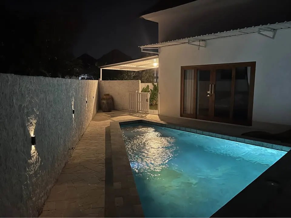 2 bedroom villa with private pool, quiet riverside