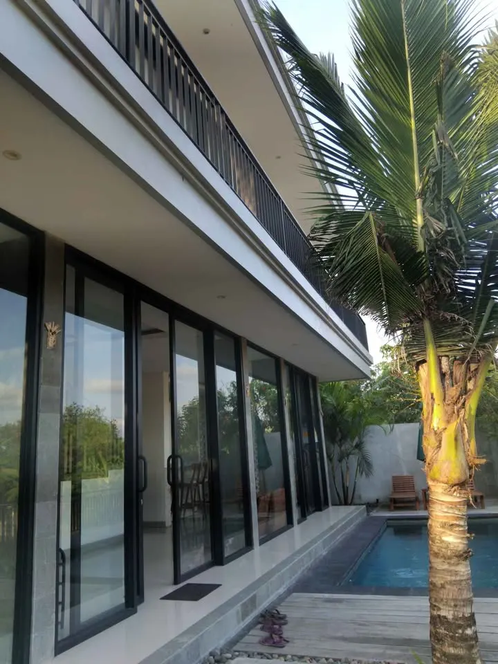 2 bedroom villa with private pool, near ricefield