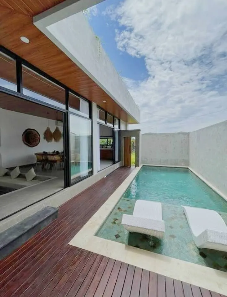 2 bedroom villa in Pererenan Canggu with private pool and fully equipped kitchen
