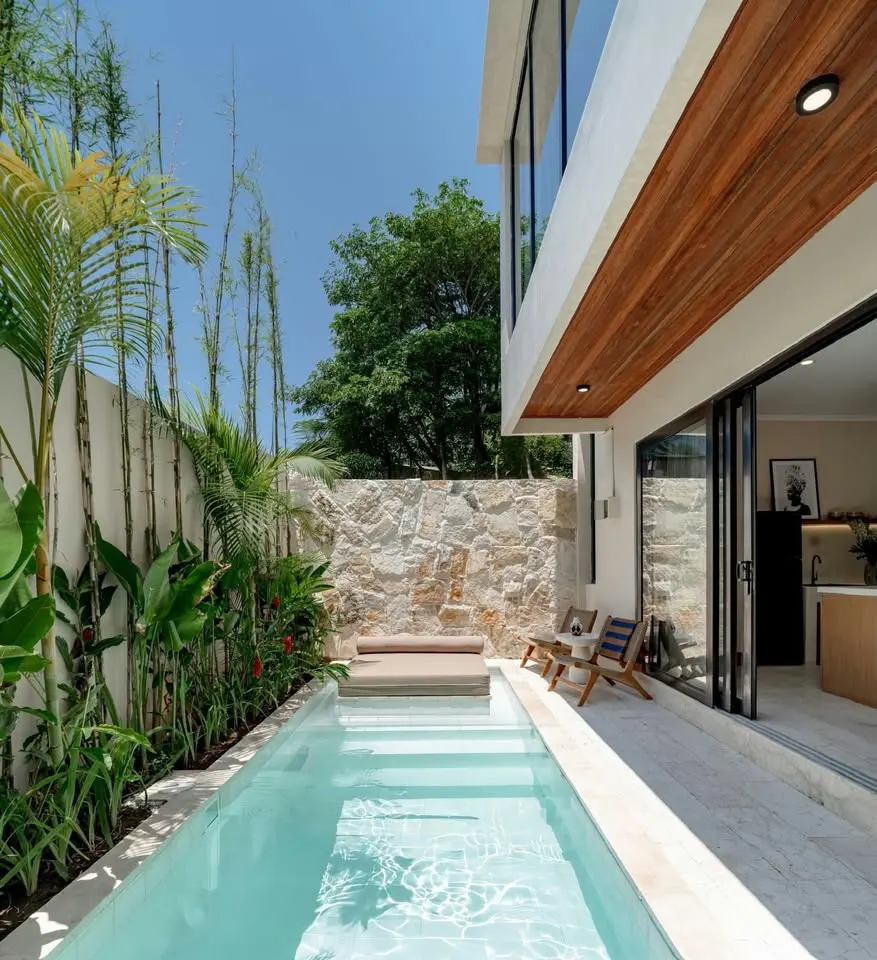 1 bedroom villa with private pool, walking distance to the beach