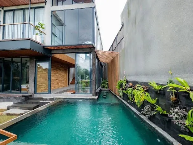 3 bedroom villa with private pool and rice paddy views in Padang Linjong, Canggu