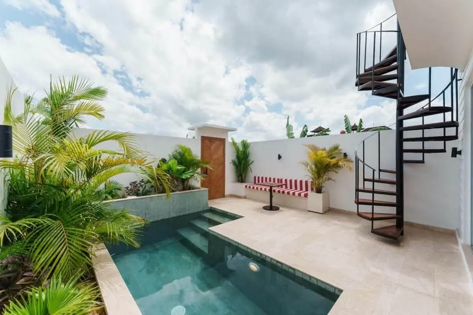 1 bedroom villa with private pool, 4 minutes to Wanderlust Fitness Village
