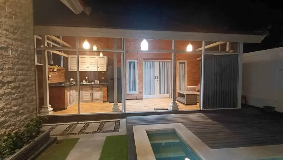 2 bedroom villa with pool, quiet area