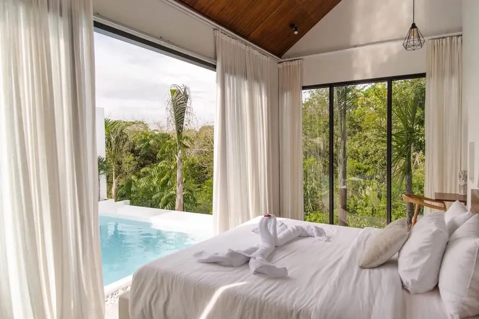 2 bedroom villa with infinity pool and jungle view